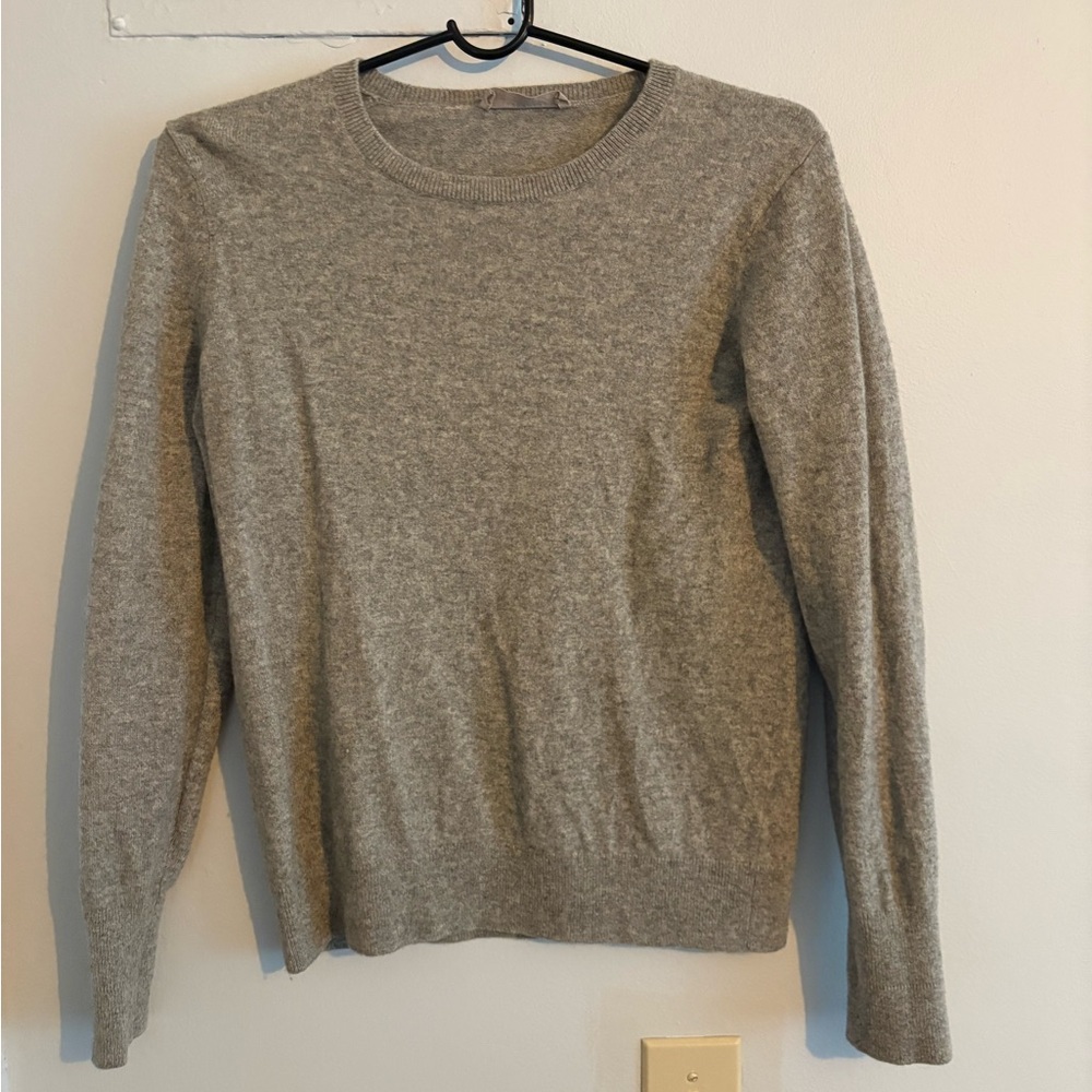 Everlane Cashmere Heather Gray Knit Top